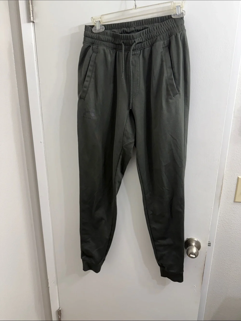 Under Armour Men's Olive Green Joggers with Drawstring Waist